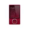 Microsoft Zune - Digital player / radio - HDD 120 GB - WMA, AAC, MP3, WMAPro - video playback - display: 3.2" - silver, red